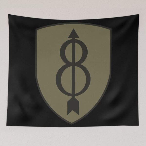 Item preview, Army - SSI - 8th Infantry Division - Subdued X 300 designed and sold by Military Insignia Products.