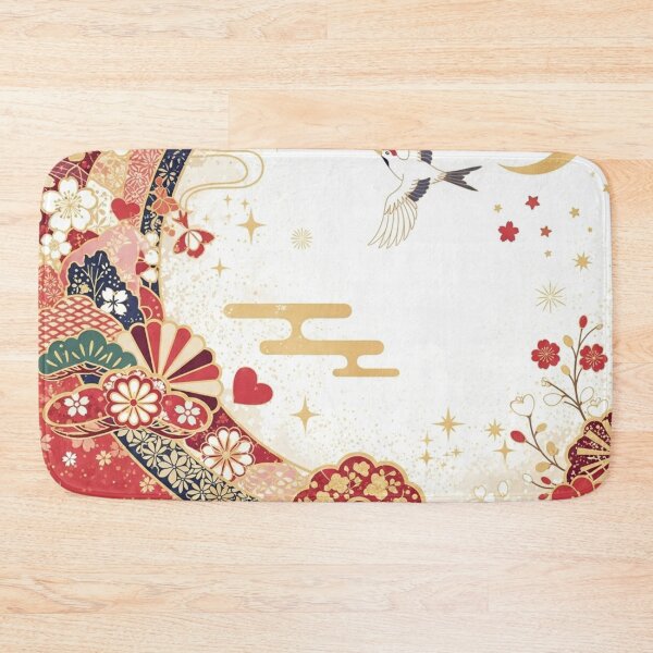 Item preview, Japanese Zen Garden: Crane, Moon, and Golden Blossoms designed and sold by Musubi-wa.