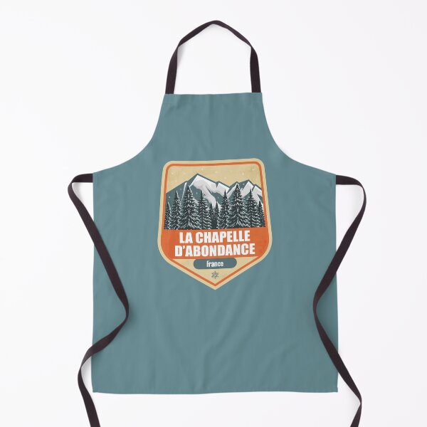Aperçu de l'œuvre La Chapelle d’Abondance France – Badge d’hiver Montagne enneigée créée et vendue par CynthiaGraphics.
