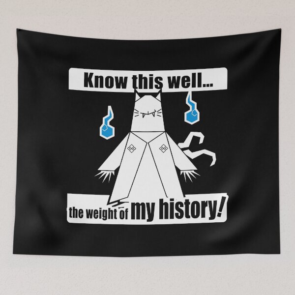 Item preview, Nekomata Legend — Japanese Cat Yokai Silhouette Art(WHITE) designed and sold by R-T-Gracie.