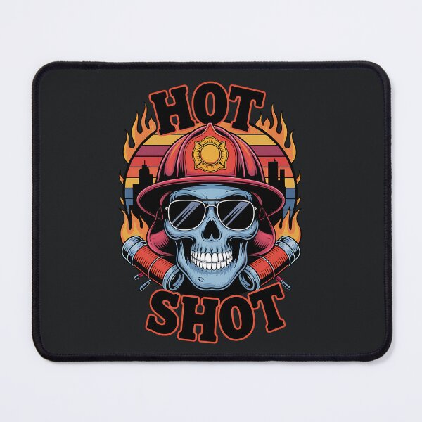 Item preview, Hot Shot – Firefighter Skull Retro Hero designed and sold by Taans-Creation.