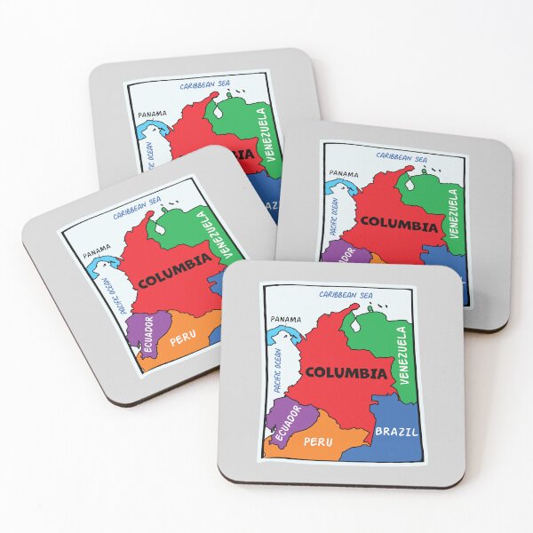 Item preview, Colorful Colombia Map Art - Vibrant South American Pride Heritage designed and sold by mashmosh.