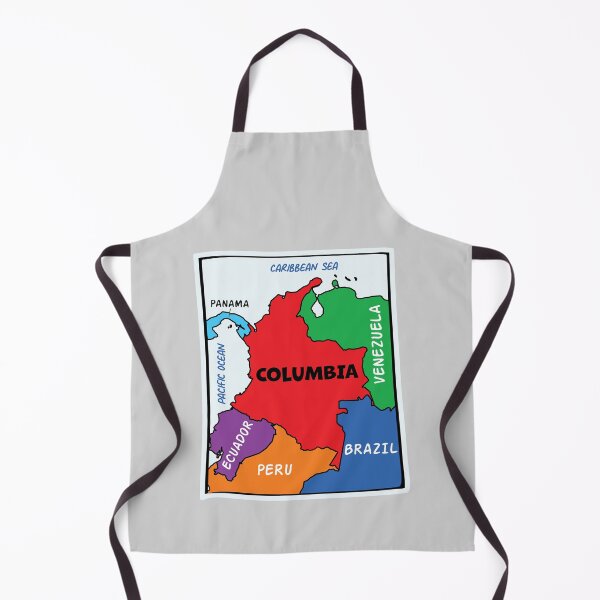 Item preview, Colorful Colombia Map Art - Vibrant South American Pride Heritage designed and sold by mashmosh.