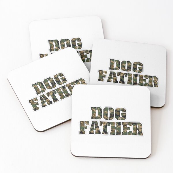 Item preview, Dog Father Military Camo Stencil - Rugged Tactical Dog Dad designed and sold by shibuya_westin.