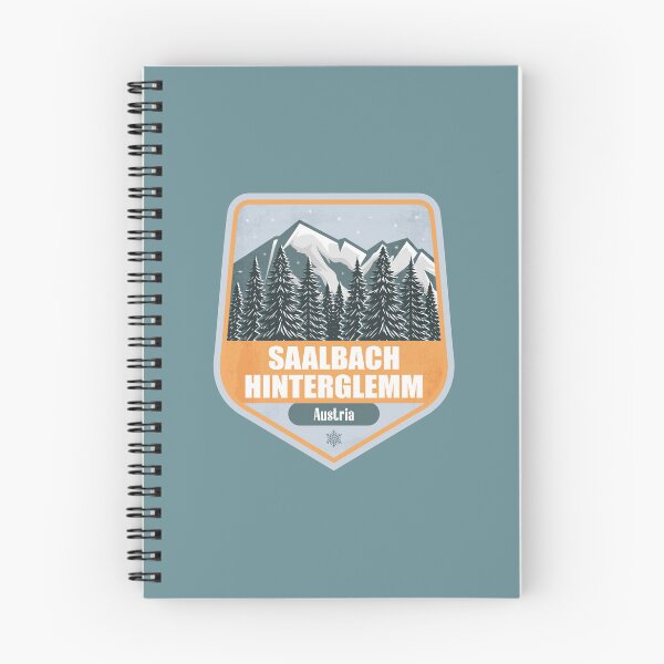 Item preview, Saalbach-Hinterglemm Austria – Snowy Mountain Winter Badge designed and sold by CynthiaGraphics.