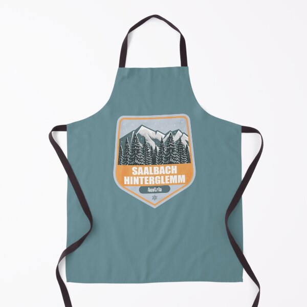 Item preview, Saalbach-Hinterglemm Austria – Snowy Mountain Winter Badge designed and sold by CynthiaGraphics.