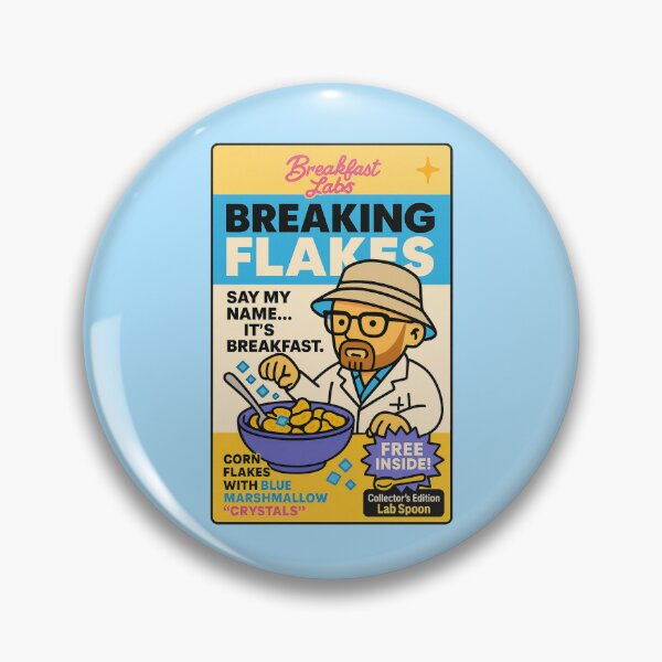 Item preview, Breaking Flakes – Cereal Parody Design designed and sold by VoglR.