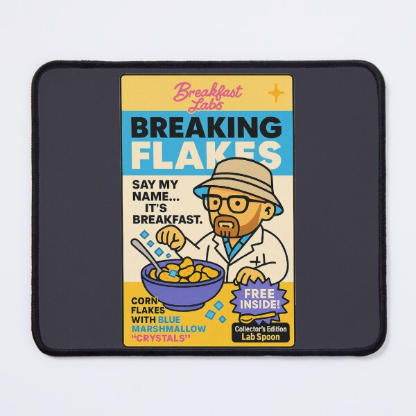 Item preview, Breaking Flakes – Cereal Parody Design designed and sold by VoglR.