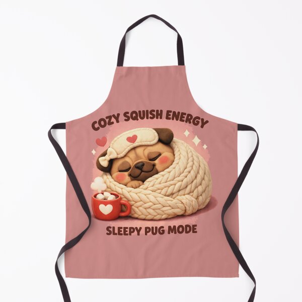 Item preview, Cozy Squish Energy Sleepy Pug Mode – Plush Winter Dog Mom Shirt designed and sold by dogmomtees.
