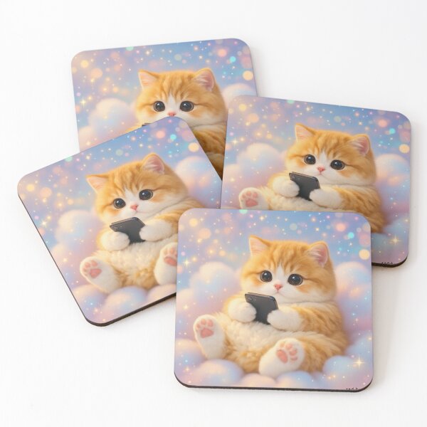 Item preview, Scrolling Sad Chubby Orange Cat designed and sold by sad-but-cute studio.