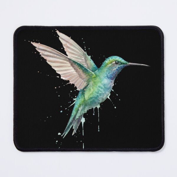 Item preview, Ethereal Watercolor Hummingbird | Vibrant Flight Splash Art | Fluid Nature Illustration designed and sold by Thaliandra.