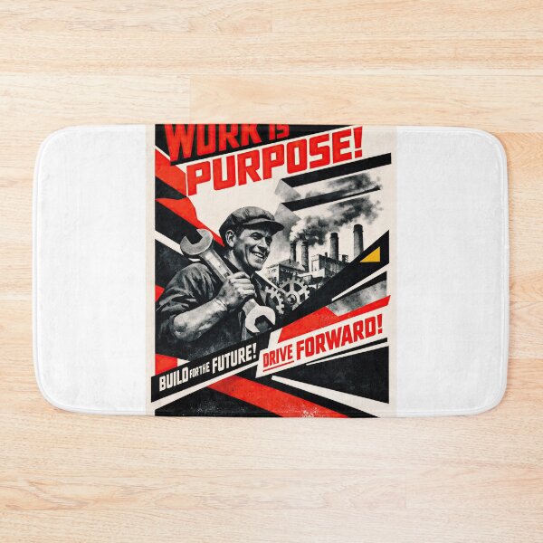 Item preview, Work Is Purpose: Forge the Future with Strength designed and sold by ForeverPrintsOK.