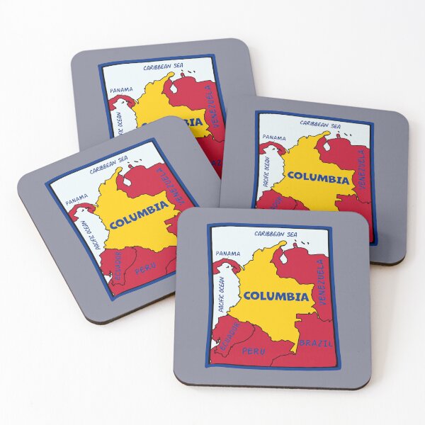 Item preview, Colombia Map Art - Vibrant South American Pride Design designed and sold by mashmosh.