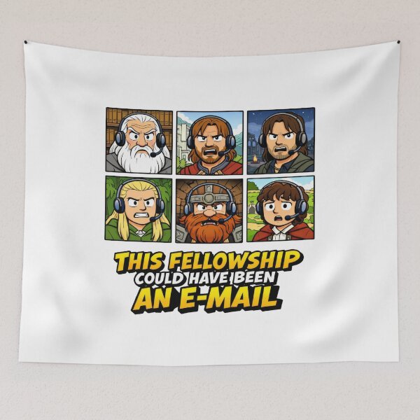 Item preview, This Fellowship Could Have Been An Email Funny Work Parody designed and sold by Fenay Designs.