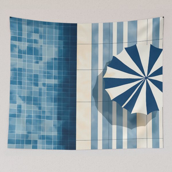 Item preview, Umbrella by pool tiles designed and sold by anytka.