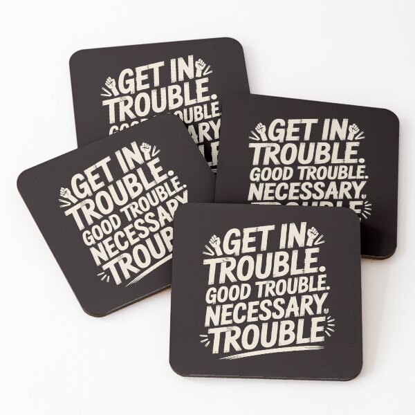Item preview, Get In Good Necessary Trouble – Inspirational Activism Statement Design designed and sold by Redgiant87x.
