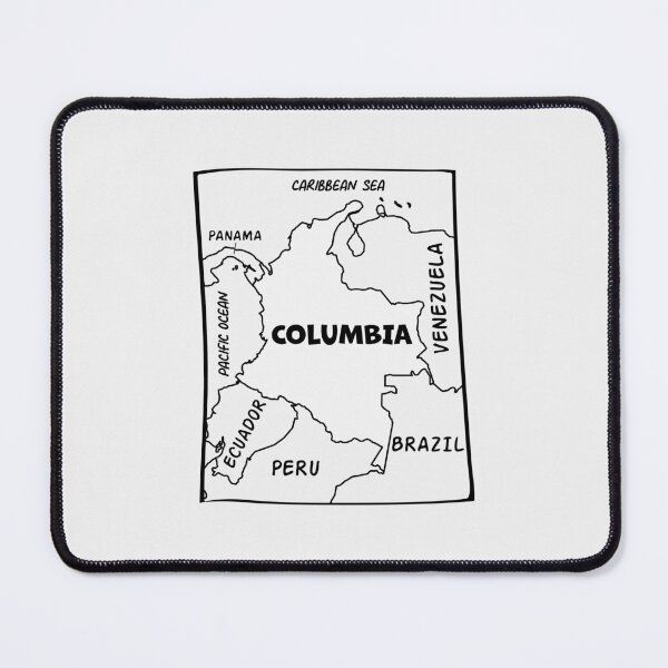 Item preview, Colombia Map Art - Minimalist South America Travel Graphic designed and sold by mashmosh.