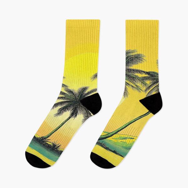 Item preview, Sunset lights up palm trees designed and sold by anytka.
