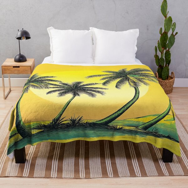 Item preview, Sunset lights up palm trees designed and sold by anytka.