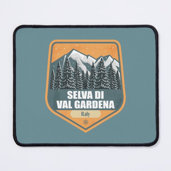 Item preview, Selva di Val Gardena Italy – Snowy Mountain Winter Badge designed and sold by CynthiaGraphics.
