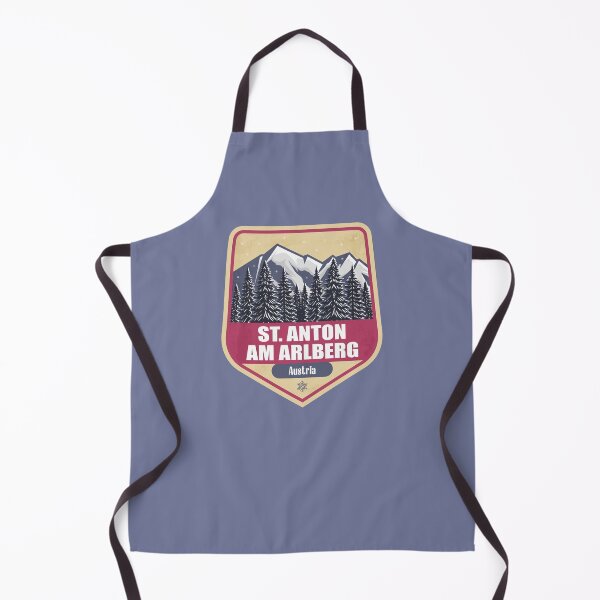 Item preview, St. Anton am Arlberg Austria – Snowy Mountain Winter Badge designed and sold by CynthiaGraphics.