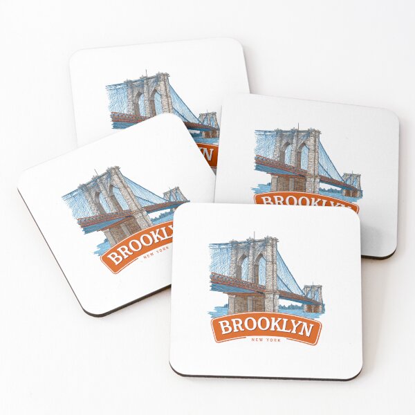 Item preview, Brooklyn Bridge New York City Travel Sticker Gothic Architecture Design designed and sold by Blurbean.