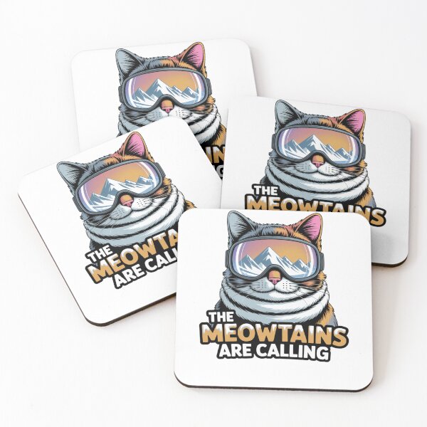 Item preview, Meowtain Adventure Cat Lovers Skiing Fun  designed and sold by Cool Ts .