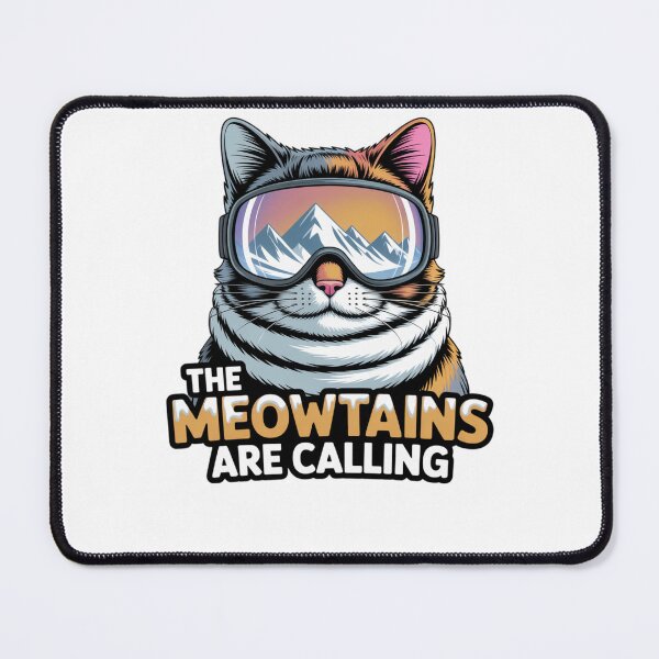Item preview, Meowtain Adventure Cat Lovers Skiing Fun designed and sold by Cool Ts .