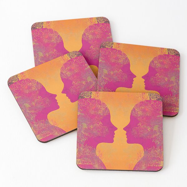 Item preview, Colorful face silhouettes designed and sold by anytka.