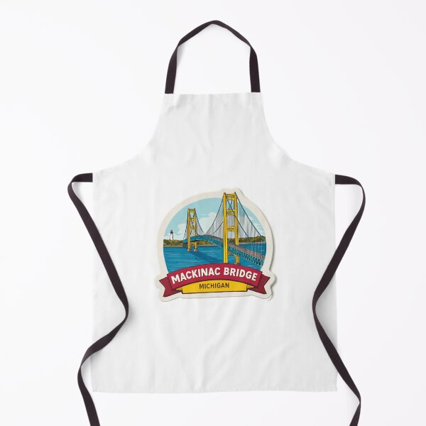 Item preview, Mackinac Bridge Michigan Great Lakes Suspension Bridge Travel Sticker designed and sold by Blurbean.