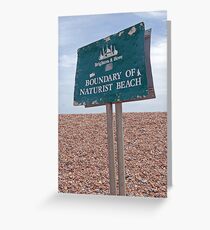 Naturist Beach Greeting Card