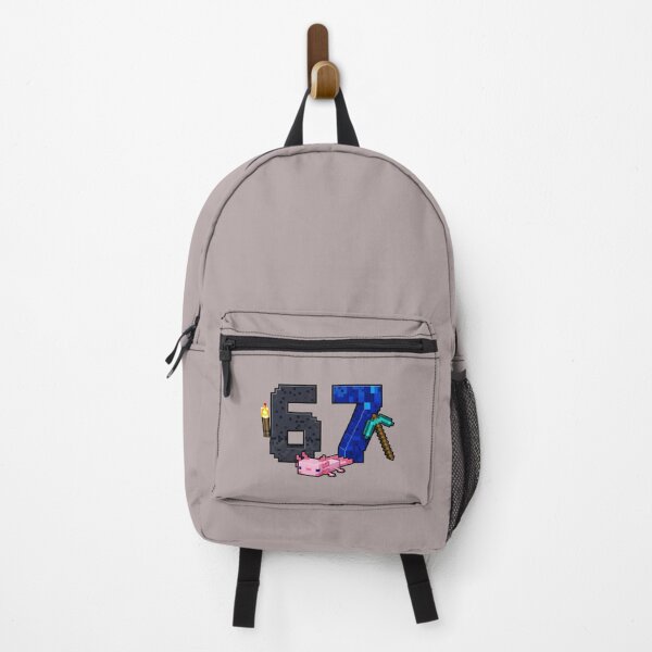 Item preview, 67 Gamer Pixel Design with Axolotl and Pickaxe | Retro Gaming Art designed and sold by VelvetSkyStudio.
