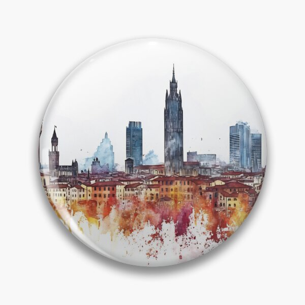 Item preview, Florence skyline with vibrant colors designed and sold by anytka.