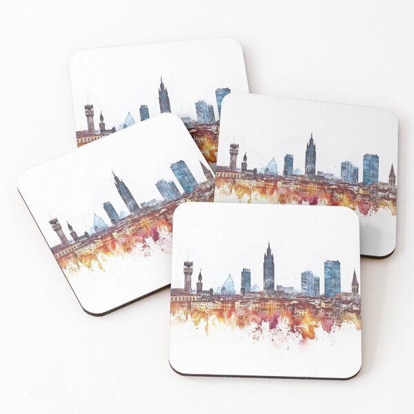 Item preview, Florence skyline with vibrant colors designed and sold by anytka.