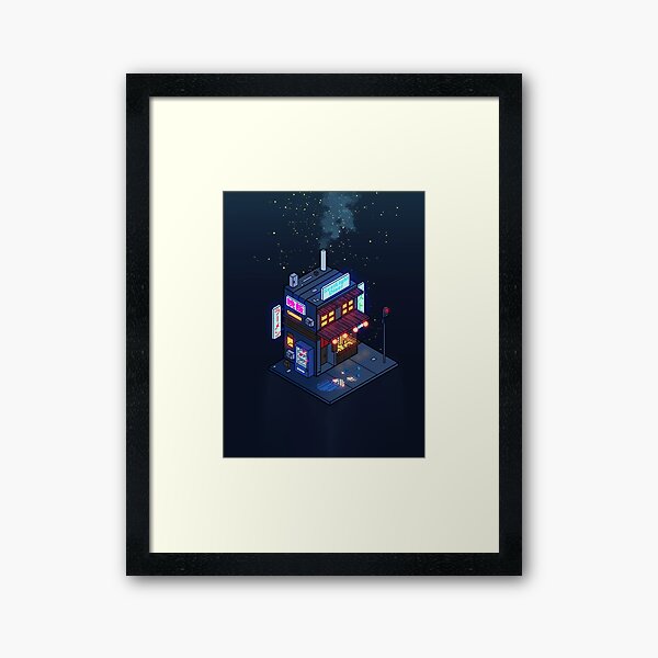Cyberpunk Juusu Framed Art Print