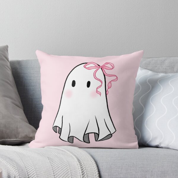 Item preview, cute ghost with a bow designed and sold by delicate-pov.