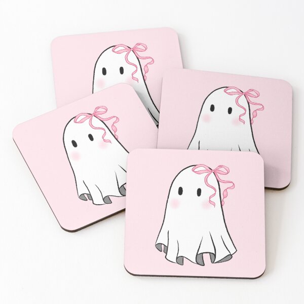 Item preview, cute ghost with a bow designed and sold by delicate-pov.