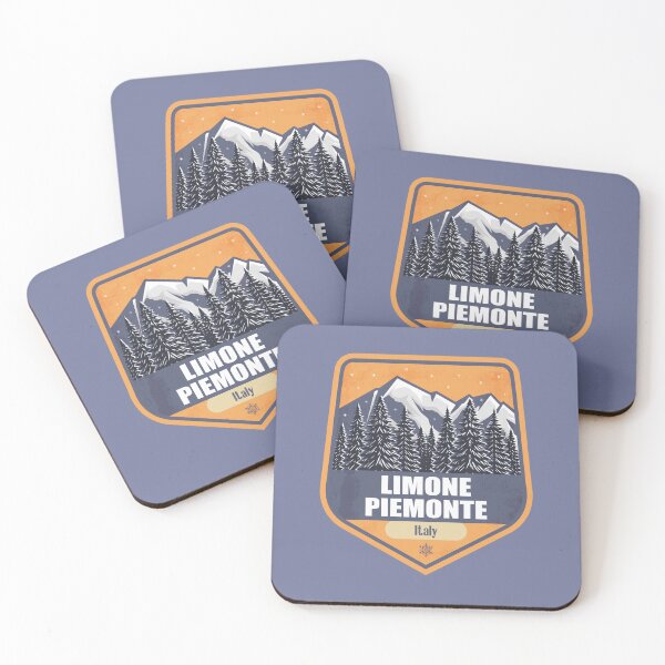 Item preview, Limone Piemonte Italy – Snowy Mountain Winter Badge designed and sold by CynthiaGraphics.