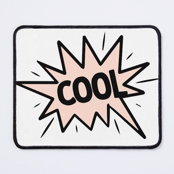 Item preview, A clear comic statement featuring the word "COOL" in a dynamic star shape. designed and sold by New Vision by ToMz.