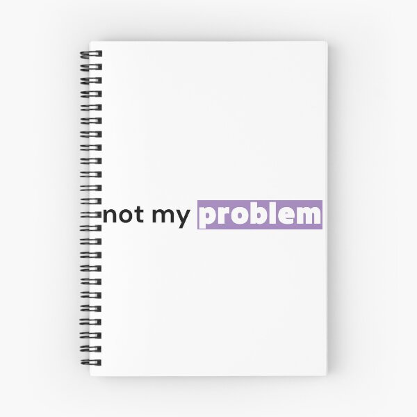 Item preview, Not My Problem — Minimalist Statement Typography designed and sold by OrikuStudio.