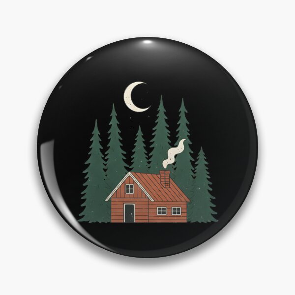 Item preview, Cozy Cottagecore Cabin In The Woods In The Style Of Van Gogh Vintage Forest designed and sold by DrawHandArt.