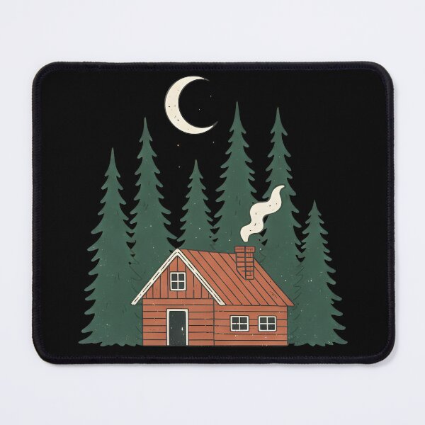 Item preview, Cozy Cottagecore Cabin In The Woods In The Style Of Van Gogh Vintage Forest designed and sold by DrawHandArt.