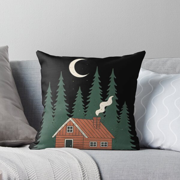 Item preview, Cozy Cottagecore Cabin In The Woods In The Style Of Van Gogh Vintage Forest designed and sold by DrawHandArt.
