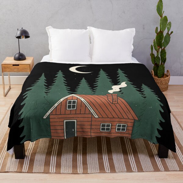 Item preview, Cozy Cottagecore Cabin In The Woods In The Style Of Van Gogh Vintage Forest designed and sold by DrawHandArt.