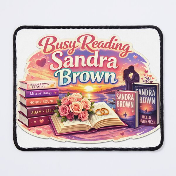 Item preview, Busy Reading Sandra Brown designed and sold by PeacefulHShop.
