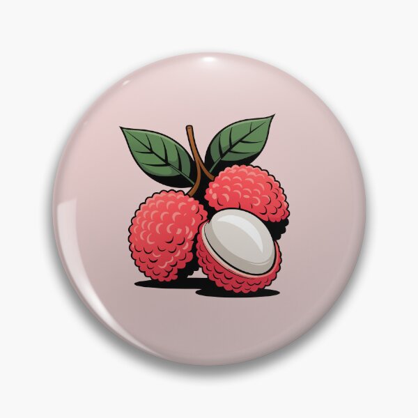 Item preview, Lychee Fruit Vector Illustration – Tropical Exotic Fruit Art designed and sold by Royalsticker.