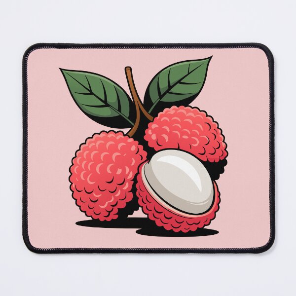 Item preview, Lychee Fruit Vector Illustration – Tropical Exotic Fruit Art designed and sold by Royalsticker.