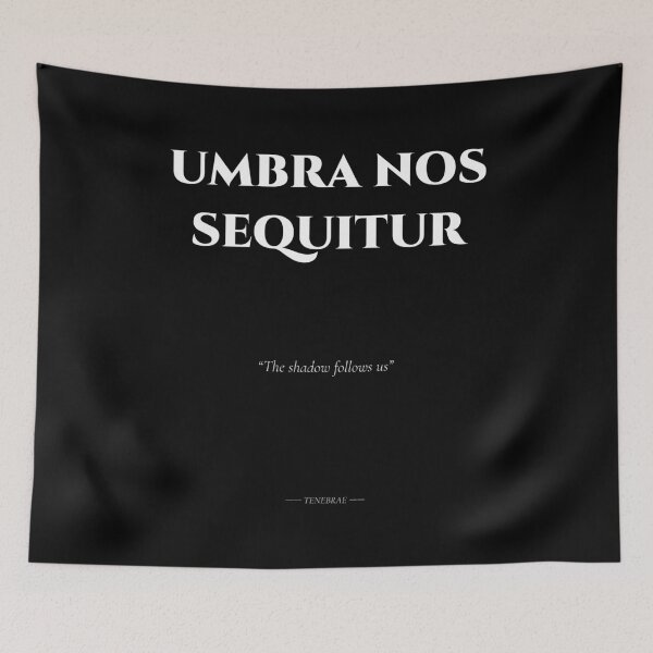 Item preview, Umbra Nos Sequitur – Latin Quote on Following Shadows designed and sold by BrushRushX.