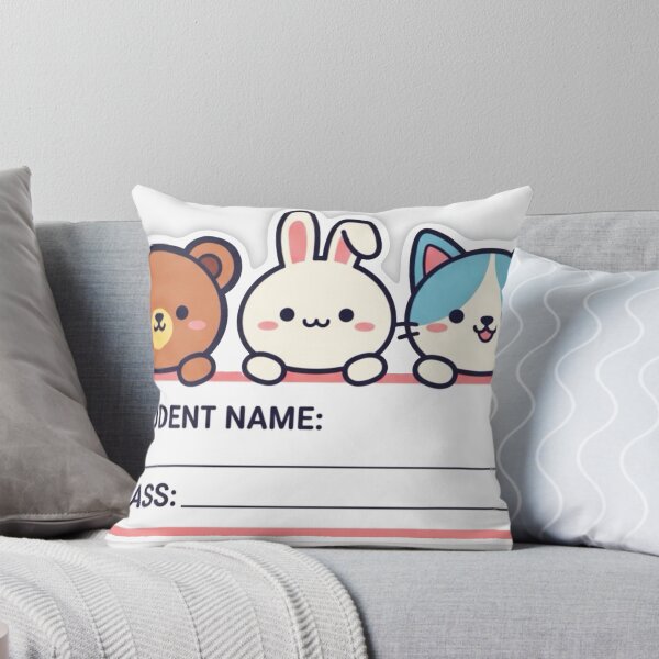 Item preview, Kawaii Animal Friends Student Name Label Sticker designed and sold by PIXEL INDUSTRIES.