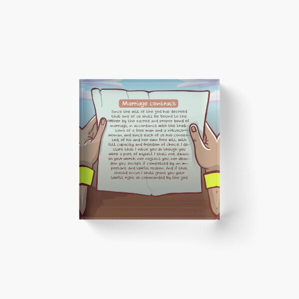 Item preview, Marriage Contract in Ancient Egypt designed and sold by AncientEgyptPosters.